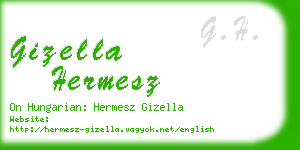 gizella hermesz business card